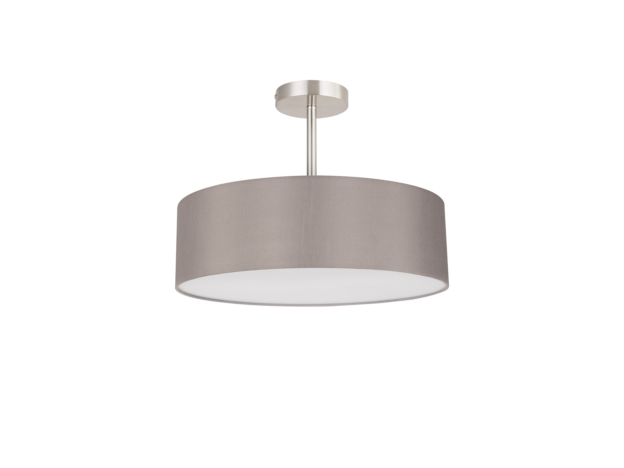 Baymont 45cm Semi Flush 5 Light Satin Nickel, Grey DK0756  Deco Baymont